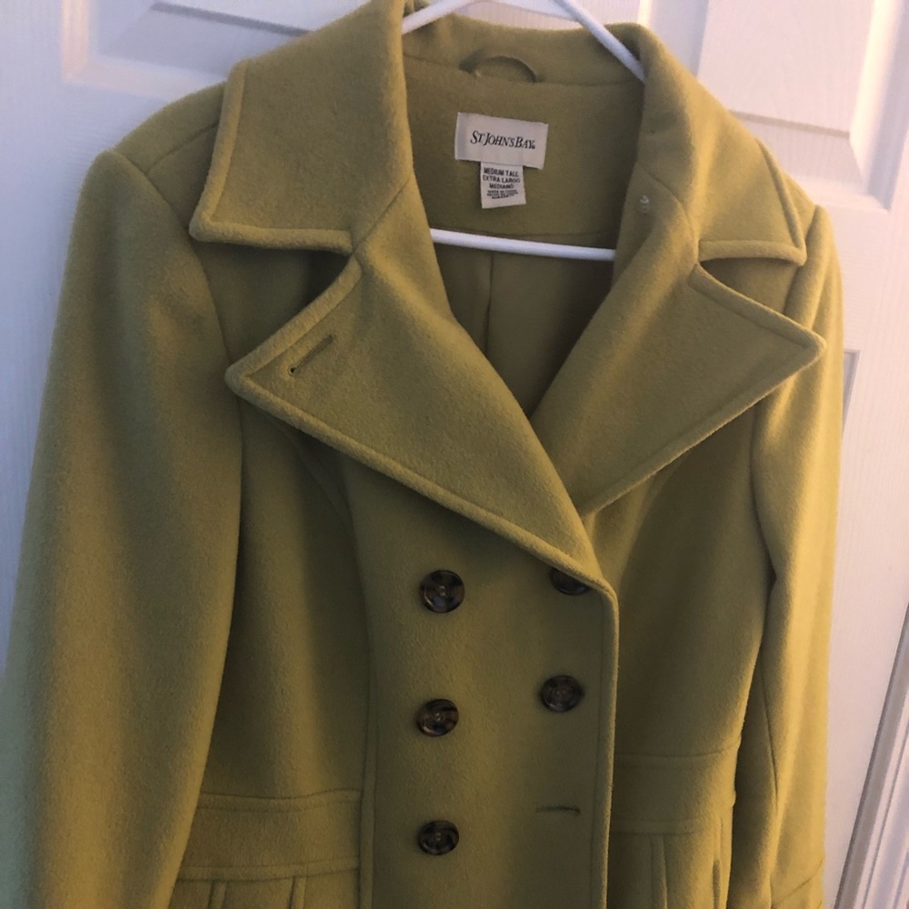 Lime Green Pea coat